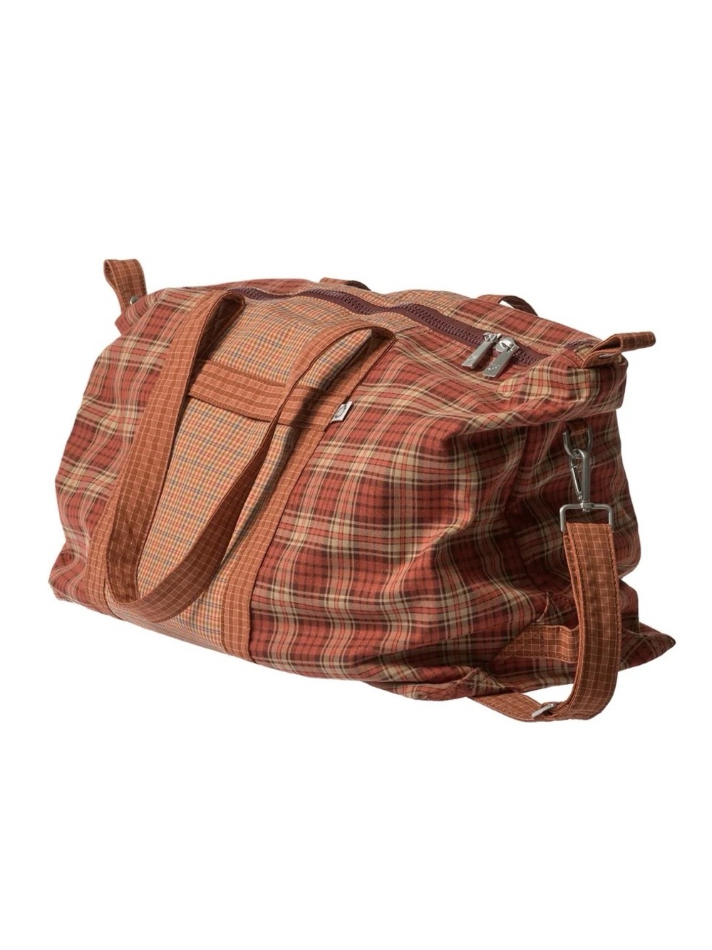 Bad Bunny x Zara Plaid Duffle Woven Shopper Bag Crossbody